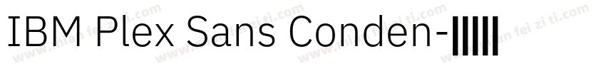 IBM Plex Sans Conden字体转换